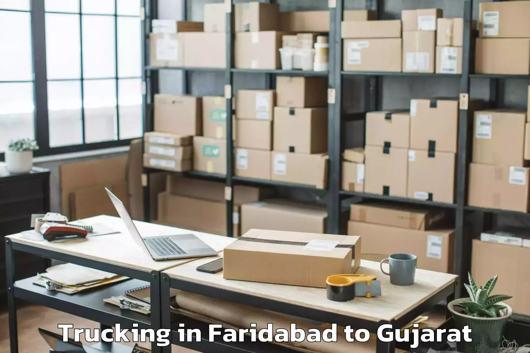 Get Faridabad to Rajula Trucking